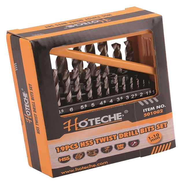 19Pcs HSS Twist Drill Bit Set - Buy Product On Ningbo Hoteche Imp ...